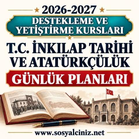 2026-2027 T.C. İnkılap Tarihi DYK Kursu Eylül Ayı Günlük Planları